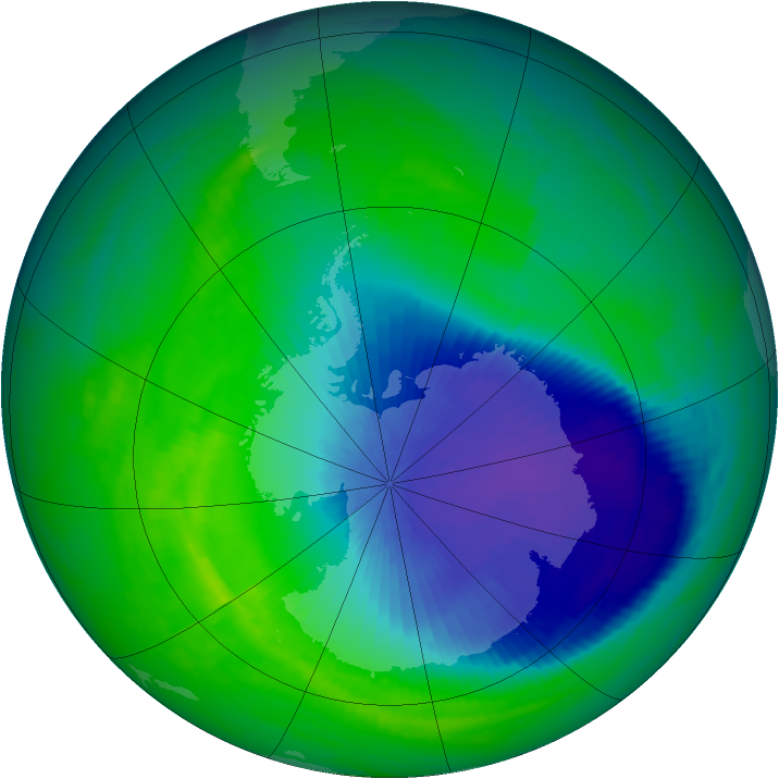 Ozone Map 1992-10-28